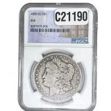 1890-CC Morgan Silver Dollar NGC G6