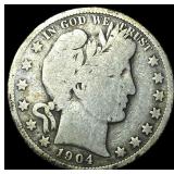 1904-S Silver Barber Half Dollar NICELY  CIRCULAT