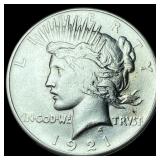 1921 Silver Peace Dollar CLOSELY UNCIRCULATED