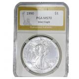 1990 Silver Eagle PGA MS70