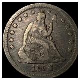 1856 Seated Liberty Quarter LIGHTLY  CIRCULATED