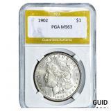 1902 Morgan Silver Dollar PGA MS63