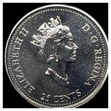 2000 Canada Nickel 25 Cents-Celebration Proof Like