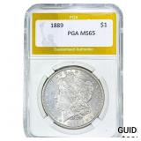 1889 Morgan Silver Dollar PGA MS65