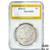 1878-CC Morgan Silver Dollar PGA MS65