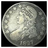 1827 Capped Bust Half Dollar LIGHTLY  CIRCULATED