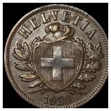 1920B Switzerland Bronze 2 Rappen