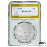 1883-S Morgan Silver Dollar PGA AU58