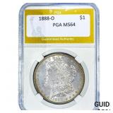 1888-O Morgan Silver Dollar PGA MS64