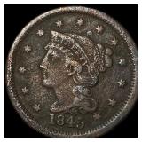 1845 Braided Hair Large Cent UNCIRCULATED