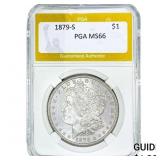 1879-S Morgan Silver Dollar PGA MS66