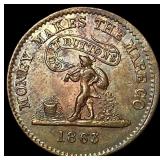 1863 Civil War Token - Knickerbocker Currency UNCI