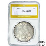 1888 Morgan Silver Dollar PGA MS66