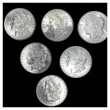 [6 Coins] 1879-1888 Morgan Silver Dollar