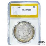 1902 Morgan Silver Dollar PGA MS65