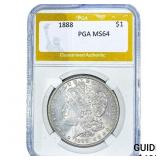 1888 Morgan Silver Dollar PGA MS64
