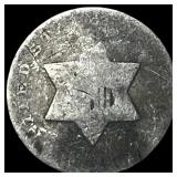 1851 Silver Three-Cent Piece NICELY  CIRCULATED