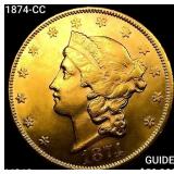 1874-CC $20 Gold Double Eagle UNCIRCULATED