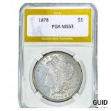 1878 Morgan Silver Dollar PGA MS63