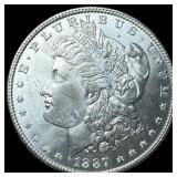1887 Morgan Silver Dollar GEM BU