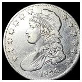 1834 Capped Bust Half Dollar NEARLY UNCIRCULATED