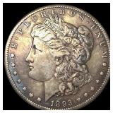 1893-CC Silver Morgan Dollar NEARLY UNCIRCULATED