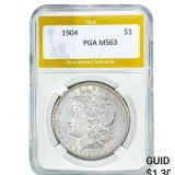 1904 Morgan Silver Dollar PGA MS63