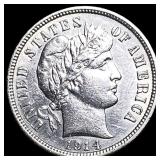 1914-D Silver Barber Dime CLOSELY  UNCIRCULATED