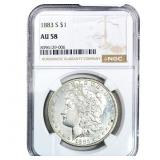 1883-S Morgan Silver Dollar NGC AU58