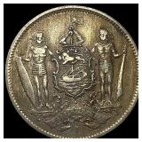 1921H British North Borneo Copper Nickel 5 Cents