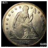 1871 Seated Liberty Dollar CLOSELY UNCIRCULATED