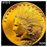 1910-S $10 Gold Eagle CHOICE BU