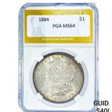 1884 Morgan Silver Dollar PGA MS64