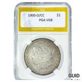 1900-O/CC Morgan Silver Dollar PGA VG8