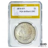 1878 8TF Morgan Silver Dollar PGA BU