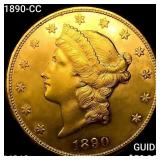 1890-CC $20 Gold Double Eagle UNCIRCULATED