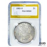 1902-O Morgan Silver Dollar PGA MS64