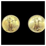2 2022-2023 1/10 oz $5 Gold Eagles