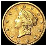 1852 Gold $1 Type 1 CLOSELY UNCIRCULATED