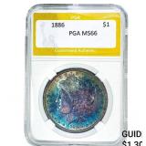 1886 Morgan Silver Dollar PGA MS66