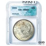 1921 Morgan Silver Dollar ICG MS65