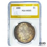 1888 Morgan Silver Dollar PGA MS65