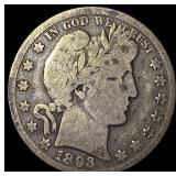 1893-O Silver Barber Half Dollar LIGHTLY  CIRCULA