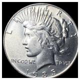 1935 Silver Peace Dollar GEM BU