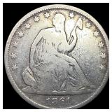 1861-O Silver Seated Liberty Half Dollar  NICELY