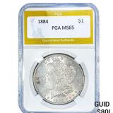 1884 Morgan Silver Dollar PGA MS65