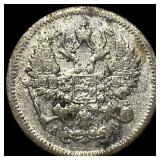 1905 Russia Silver 10 Kopeks