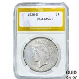 1926-D Silver Peace Dollar PGA MS63