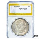 1883-CC Morgan Silver Dollar PGA MS64