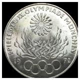 1972D West Germany Silver 10 Mark .3115oz ASW